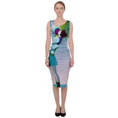 Astronaut Kiss Space Baby Sleeveless Pencil Dress by Bedest