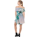 Astronaut Kiss Space Baby Off Shoulder Chiffon Dress View2