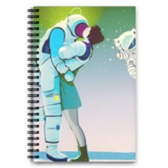 Astronaut Kiss Space Baby 5 5  X 8 5  Notebook by Bedest