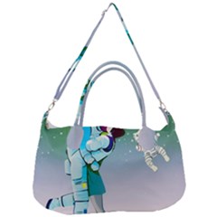 Astronaut Kiss Space Baby Removable Strap Handbag by Bedest