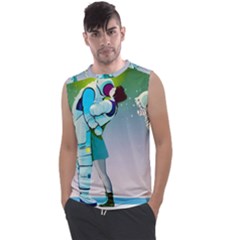 Astronaut Kiss Space Baby Men s Regular Tank Top by Bedest