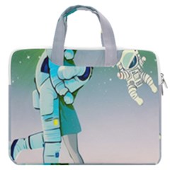 Astronaut Kiss Space Baby Macbook Pro 13  Double Pocket Laptop Bag