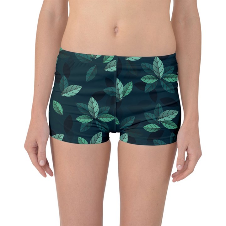 Foliage Reversible Boyleg Bikini Bottoms