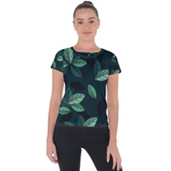 Foliage Short Sleeve Sports Top 