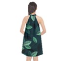 Foliage Halter Neckline Chiffon Dress  View2