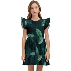 Foliage Kids  Winged Sleeve Dress by HermanTelo