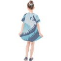 Swan Flying Bird Wings Waves Grass Kids  Smock Dress View2