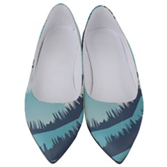 Swan Flying Bird Wings Waves Grass Women s Low Heels by Bedest