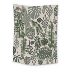 Plants Leaves Boho Botany Foliage Medium Tapestry by Bedest