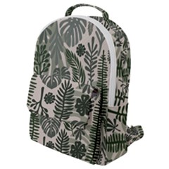 Plants Leaves Boho Botany Foliage Flap Pocket Backpack (small)