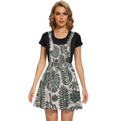 Plants Leaves Boho Botany Foliage Apron Dress