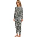 Plants Leaves Boho Botany Foliage Womens  Long Sleeve Lightweight Pajamas Set View2