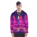 Egyptian Pyramids Night Landscape Cartoon Men s Hooded Windbreaker View1