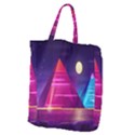 Egyptian Pyramids Night Landscape Cartoon Giant Grocery Tote View1