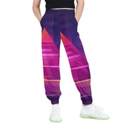 Egyptian Pyramids Night Landscape Cartoon Kids  Joggers by Ndabl3x