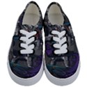 Illustration Astronaut Cosmonaut Paying Skateboard Sport Space With Astronaut Suit Kids  Classic Low Top Sneakers View1