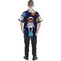 Boy Spaceman Space Rocket Ufo Planets Stars Men s Short Sleeve Shirt View2