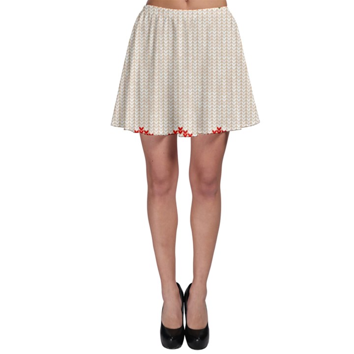 Merry Christmas Happy New Year Skater Skirt