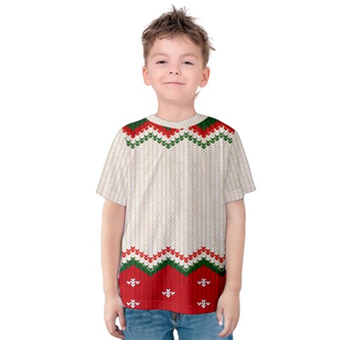 Merry Christmas Happy New Year Kids  Cotton T-shirt by artworkshop