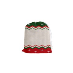 Merry Christmas Happy New Year Drawstring Pouch (xs) by artworkshop