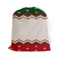 Merry Christmas Happy New Year Drawstring Pouch (2XL) View1