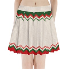 Merry Christmas Happy New Year Pleated Mini Skirt by artworkshop