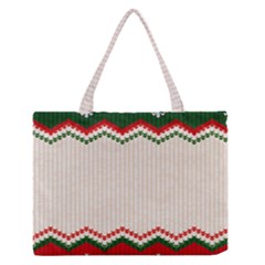 Merry Christmas Happy New Year Zipper Medium Tote Bag by artworkshop