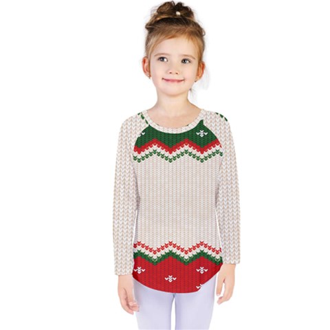 Merry Christmas Happy New Year Kids  Long Sleeve T-shirt by artworkshop