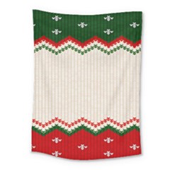 Merry Christmas Happy New Year Medium Tapestry by artworkshop