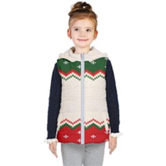 Merry Christmas Happy New Year Kids  Hooded Puffer Vest by artworkshop