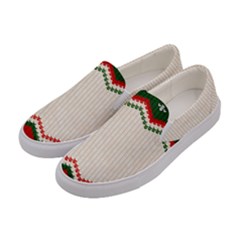 Merry Christmas Happy New Year Women s Canvas Slip Ons by artworkshop