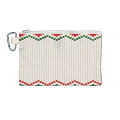 Merry Christmas Happy New Year Canvas Cosmetic Bag (medium) by artworkshop