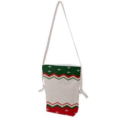 Merry Christmas Happy New Year Folding Shoulder Bag by artworkshop