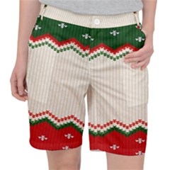 Merry Christmas Happy New Year Women s Pocket Shorts by artworkshop