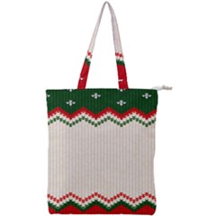 Merry Christmas Happy New Year Double Zip Up Tote Bag by artworkshop