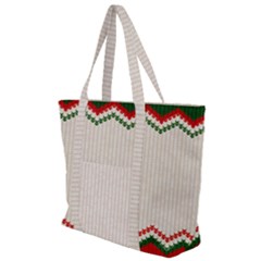 Merry Christmas Happy New Year Zip Up Canvas Bag by artworkshop