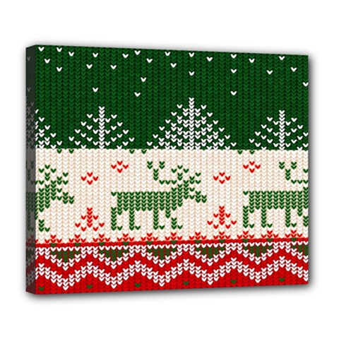 Merry Christmas Ugly Deluxe Canvas 24  X 20  (stretched)