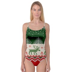 Merry Christmas Ugly Camisole Leotard  by artworkshop