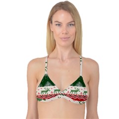 Merry Christmas Ugly Reversible Tri Bikini Top by artworkshop