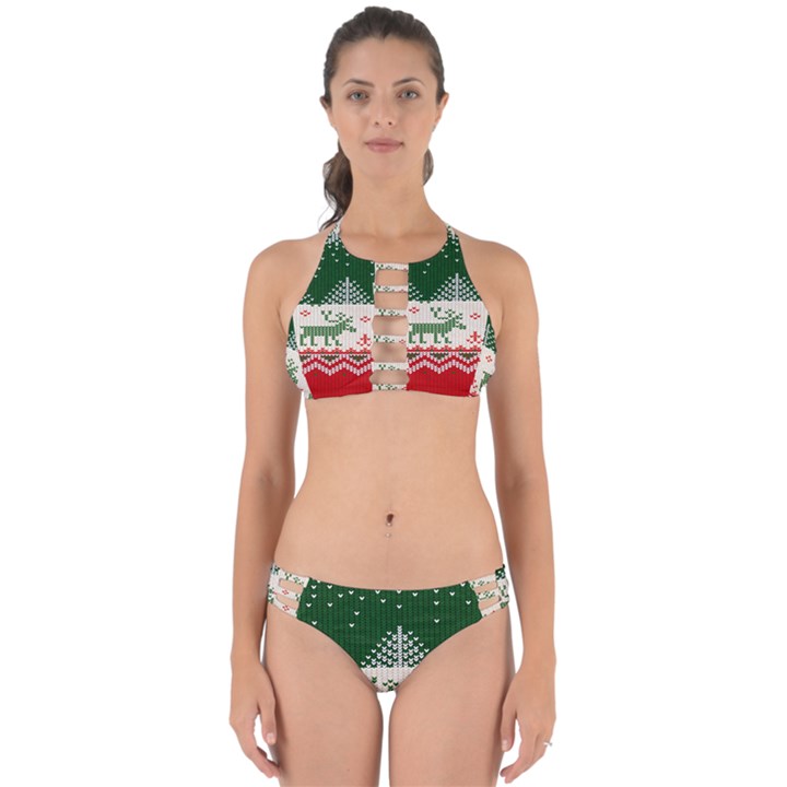 Merry Christmas Ugly Perfectly Cut Out Bikini Set