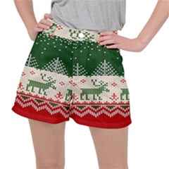 Merry Christmas Ugly Women s Ripstop Shorts by artworkshop