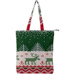 Merry Christmas Ugly Double Zip Up Tote Bag by artworkshop