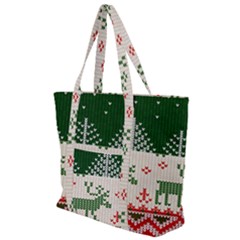 Merry Christmas Ugly Zip Up Canvas Bag by artworkshop