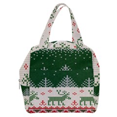 Merry Christmas Ugly Boxy Hand Bag by artworkshop