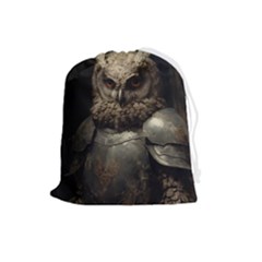 Owl Knight Drawstring Pouch (large)