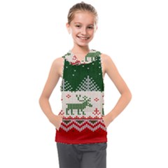 Merry Christmas Ugly Kids  Sleeveless Hoodie by artworkshop