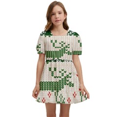  Kids  Short Sleeve Dolly Dress