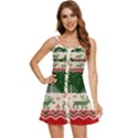 Merry Christmas Ugly Ruffle Edge Bra Cup Chiffon Mini Dress View1