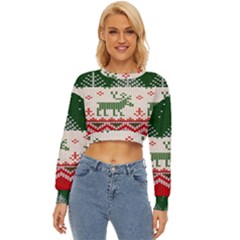 Merry Christmas Ugly Lightweight Long Sleeve Sweatshirt by artworkshop