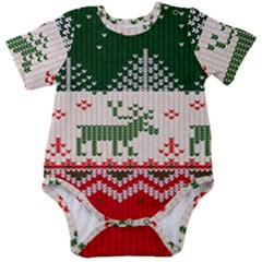 Merry Christmas Ugly Baby Short Sleeve Bodysuit by artworkshop